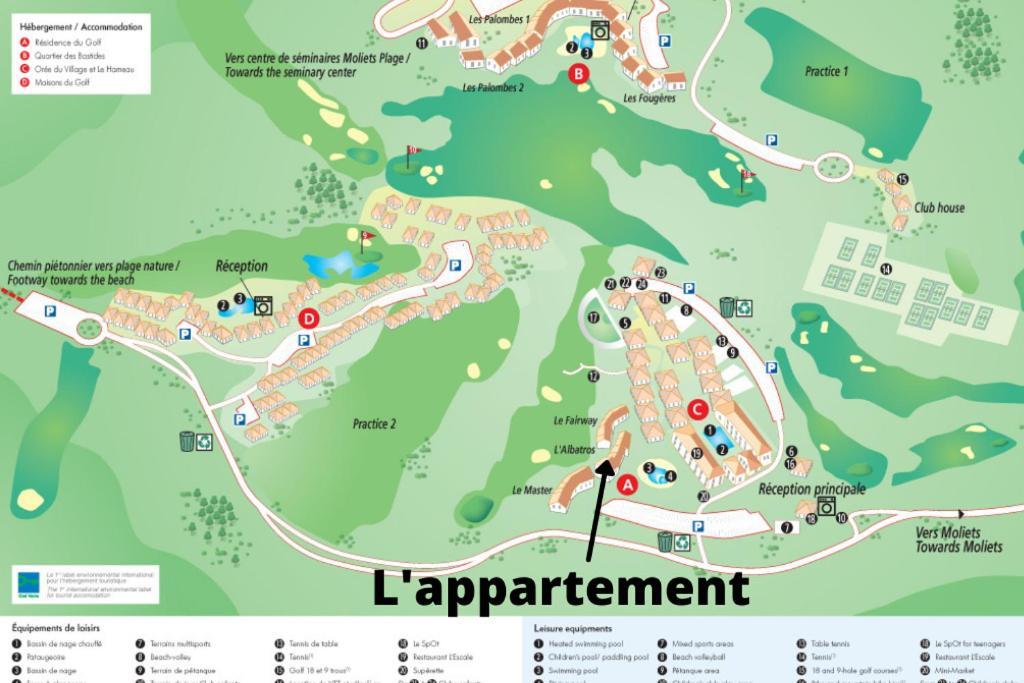 L'Appart Vue Golf Piscines Nature Ocean A Moliets Apartment Bagian luar foto